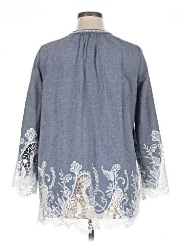 Roaman's 3/4 Sleeve Blouse (view 2)