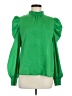 Jealous Tomato 100% Polyester Green Long Sleeve Blouse Size M - photo 1