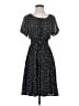 Ember 100% Polyester Polka Dots Black Casual Dress Size S - photo 1