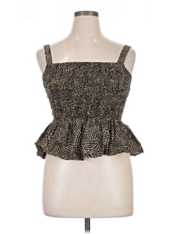 Madewell Smocked Peplum Top (view 1)