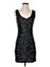 Amber Blue 100% Polyester Stars Black Cocktail Dress Size S - photo 1