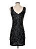 Amber Blue 100% Polyester Stars Black Cocktail Dress Size S - photo 2