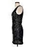 Amber Blue 100% Polyester Stars Black Cocktail Dress Size S - photo 5