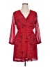 Madewell 100% Polyester Red Cocktail Dress Size 14 - photo 1