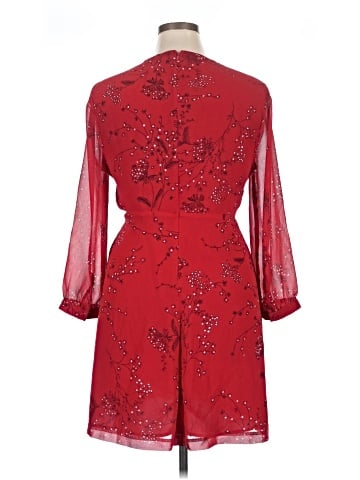 Madewell Hazelwood Wrap-Front Mini Dress in Windswept Floral (view 2)