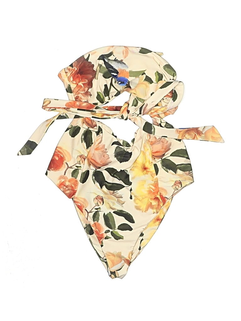 Pre-owned Tularosa Two Piece Swimsuit In Ivory