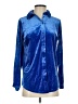Charter Club Metallic Blue Long Sleeve Blouse Size XS - photo 1