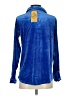 Charter Club Metallic Blue Long Sleeve Blouse Size XS - photo 2