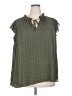 Tamara H. 100% Polyester Green Sleeveless Blouse Size 3X - photo 1