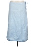 Assorted Brands 100% Cotton Solid Blue Casual Skirt Size L (estimated) - photo 1