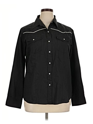 Cumberland Outfitters Long Sleeve Button-Down Shirt (view 1)