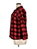 Target 100% Cotton Plaid Red 3/4 Sleeve Button-Down Shirt Size 1X - photo 5