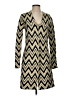 J. McLaughlin Chevron-herringbone Gold Cardigan Size S - photo 1