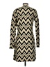 J. McLaughlin Chevron-herringbone Gold Cardigan Size S - photo 2