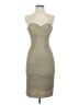 Wow Couture Metallic Tan Cocktail Dress Size S - photo 1