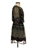 Bebop 100% Polyester Paisley Green Casual Dress Size S - photo 4