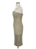 Wow Couture Metallic Tan Cocktail Dress Size S - photo 5