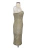 Wow Couture Metallic Tan Cocktail Dress Size S - photo 4
