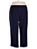 Dennis by Dennis Basso Solid Blue Casual Pants Size 3X - photo 1
