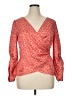 Sachin + Babi Red Long Sleeve Blouse Size 1XL - photo 1