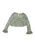 Zara Green Long Sleeve Blouse Size 8 - photo 1