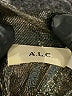A.L.C. Metallic Silver Long Sleeve Silk Top Size 4 - photo 7