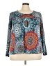 Popyoung Paisley Blue Long Sleeve T-Shirt Size 3XL - photo 1