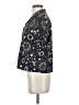Romwe 100% Polyester Print Black Short Sleeve Blouse Size 4 - photo 5