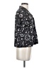 Romwe 100% Polyester Print Black Short Sleeve Blouse Size 4 - photo 4