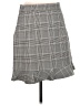 Zara Plaid Gray Formal Skirt Size M - photo 2