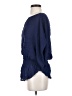 Parker 100% Silk Blue 3/4 Sleeve Silk Top Size XS - photo 5