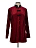 Impressions Burgundy Long Sleeve Blouse Size S - photo 1