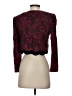 Karin Stevens 100% Rayon Burgundy Long Sleeve Blouse Size 4 - photo 2