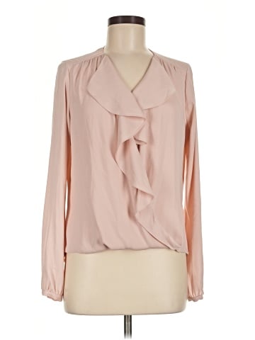 White House Black Market Long Sleeve Blouse (view 1)