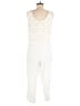 Three Dots 100% Viscose Ivory Jumpsuit Size M - photo 2