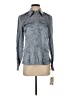 E3 by Etcetera Gray Long Sleeve Button-Down Shirt Size 0 - photo 1