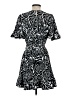Milly 100% Polyester Print Black Casual Dress Size 4 - photo 2