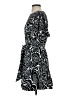 Milly 100% Polyester Print Black Casual Dress Size 4 - photo 5