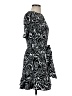 Milly 100% Polyester Print Black Casual Dress Size 4 - photo 4
