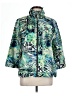 Chico's Print Green Raincoat Size Lg (2) - photo 1