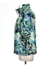 Chico's Print Green Raincoat Size Lg (2) - photo 5