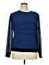 MICHAEL Michael Kors 100% Polyester Blue Long Sleeve Blouse Size XL - photo 1