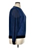 MICHAEL Michael Kors 100% Polyester Blue Long Sleeve Blouse Size XL - photo 4