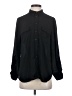 Investments 100% Polyester Solid Black Long Sleeve Blouse Size S - photo 1