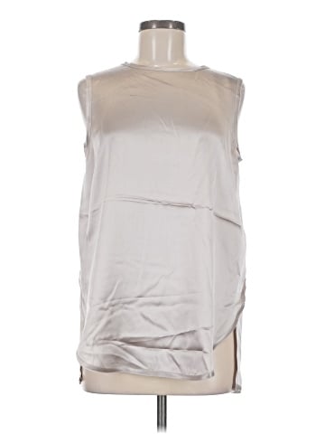 Vince. Sleeveless Silk Top (view 1)