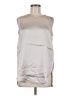 Vince. 100% Silk Silver Sleeveless Silk Top Size M - photo 1