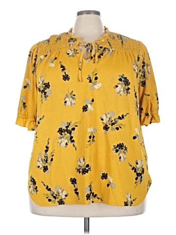MELLODAY Short Sleeve Blouse (view 1)