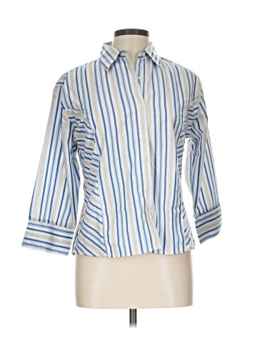 Uniti Casuals 3/4 Sleeve Button-Down Shirt (view 1)