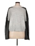 Central Park West Color Block Gray Pullover Sweater Size L - photo 1