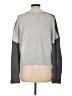 Central Park West Color Block Gray Pullover Sweater Size L - photo 2